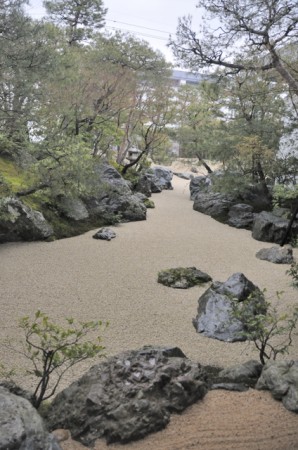 Adachi tuin als een rivier