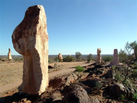 Sculptures in the desert