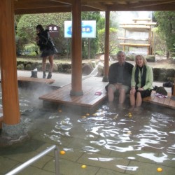 Beppu, geothermisch voetbad