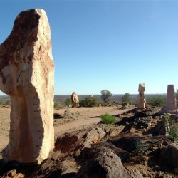 Sculptures in the desert