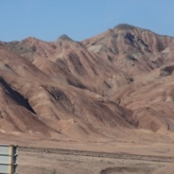 Woestijnweg bij Qom