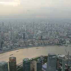 Skyline met Bund en Pearl TV Tower