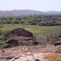 Yellow river landschap